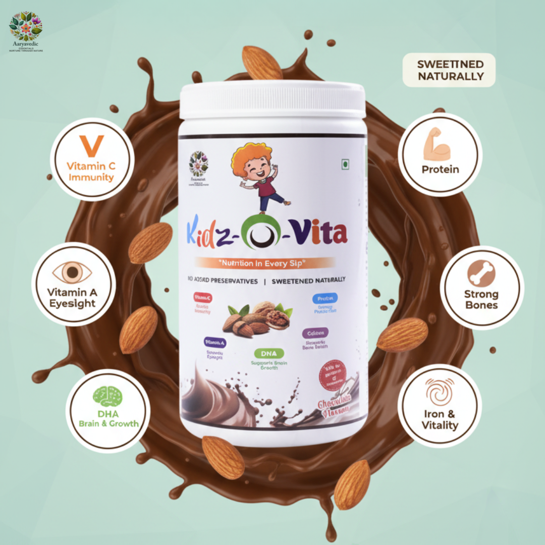 Kidz O Vita I Nutrition with Vit C, A , DHA, Calcium & Protein I Chocolate Flavour I 300 gm