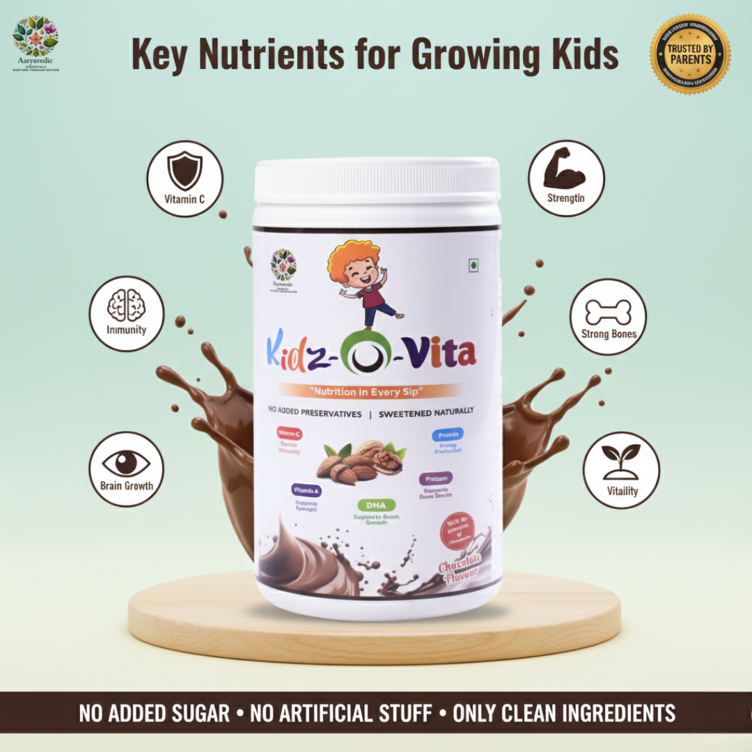 Kidz O Vita I Nutrition with Vit C, A , DHA, Calcium & Protein I Chocolate Flavour I 300 gm